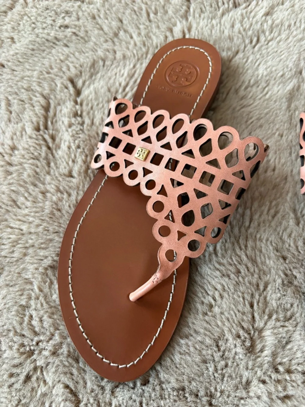 Tory Burch laser cut sandals, Women’s 6.5/7
